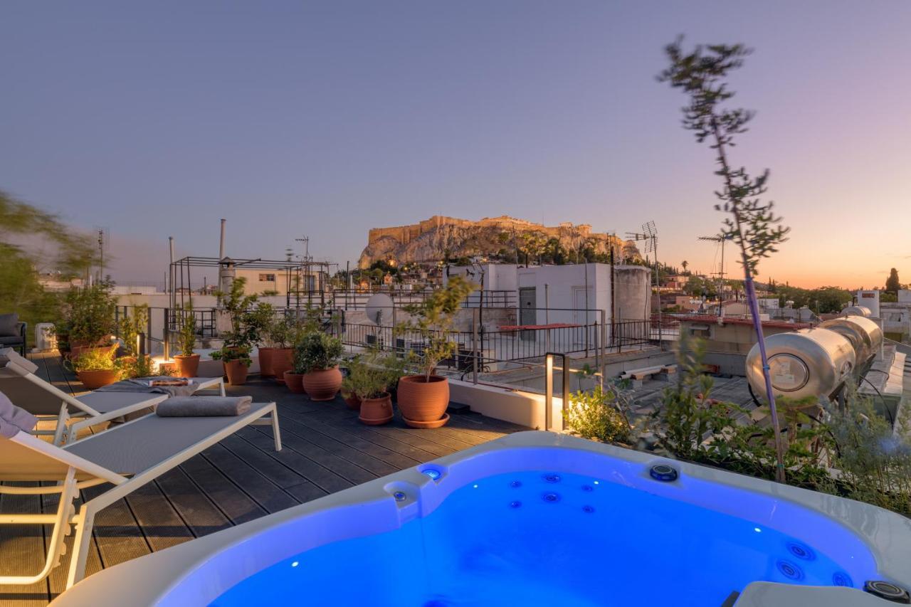 Meno Suite With Private Terrace - Jaccuzzi, Acropolis View 아테네 외부 사진