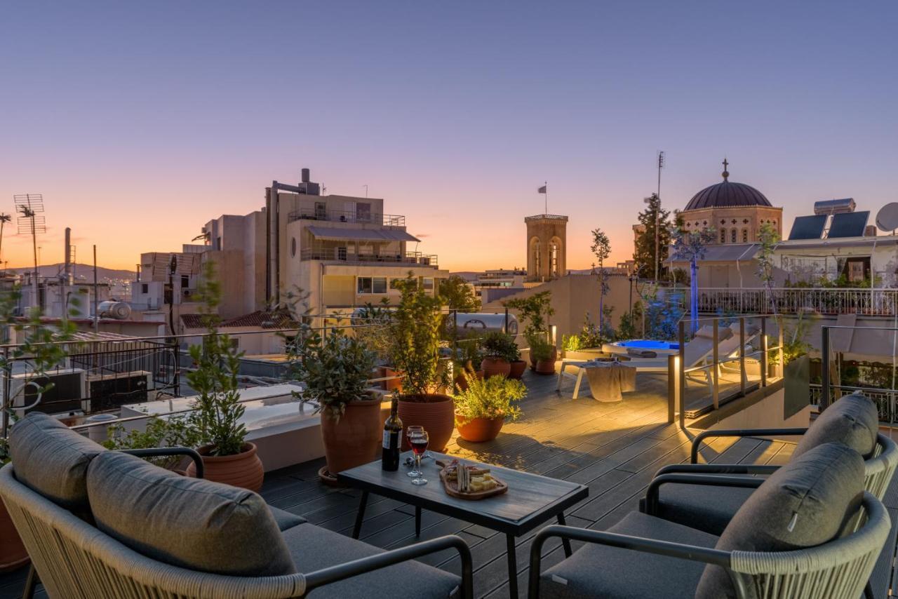 Meno Suite With Private Terrace - Jaccuzzi, Acropolis View 아테네 외부 사진