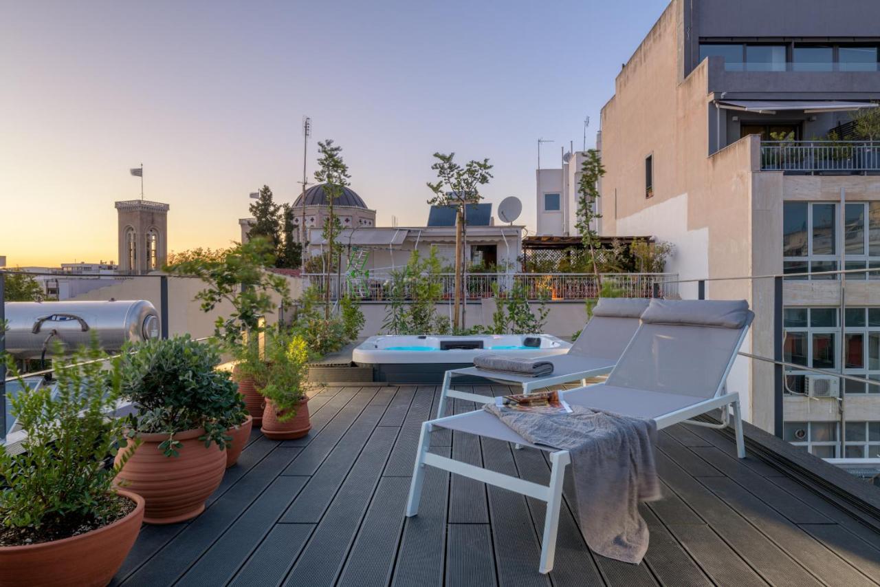 Meno Suite With Private Terrace - Jaccuzzi, Acropolis View 아테네 외부 사진